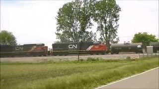 Fostoria trip part 1: CN power, plenty of EMD, almost dragracing, ex-ICE, and more!