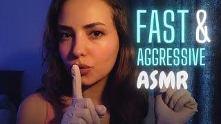 Fast & aggressive hand movements ASMR in GLOVES  Personal attention ‍️ No talking 