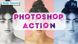 How to use  Photoshop Actions | Sinhala Tutorial | Adobe Photoshop 2021