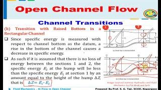 Channel Transitions | Open Channel Flow | Hydraulics and Fluid Mechanics