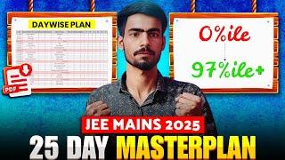 25-Day Ultimate Challenge –Daily Targets to Secure 97- 99%ile in JEE Mains 2025 April Attempt!