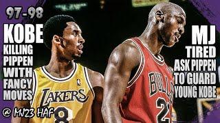 Kobe Bryant vs Michael Jordan Highlights (1998.02.01) - 51pts All! Kobe Killing Pippen!