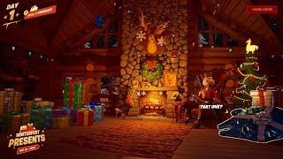 Search Holiday Stockings in the Winterfest Cabin Challenge Guide | Fortnite WInterfest