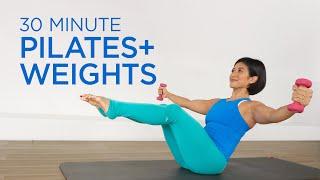 30 min Full Body Workout | Pilates with Weights Intermediate