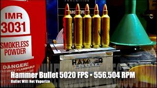 22 Creedmoor AI Hammer Bullet 5020 FPS 556,504 RPM