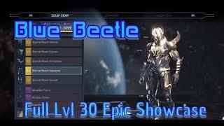 Injustice 2 Level 30 Blue Beetle NEW Epic Gear, Shader, & Abilities Showcase