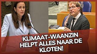 Van Houwelingen (FVD) pakt KLIMAAT-waanzinnige aan! Jullie helpen alles naar de KLOTEN!