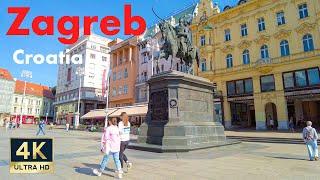 Zagreb Croatia  4K Old Town Walking Tour 2022