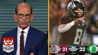 Paul Finebaum reacts to Dillon Gabriel rallies No. 3 Oregon past No. 2 Ohio State 32-31 in thriller