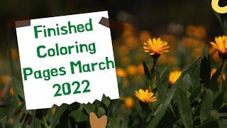 Finished Coloring Pages March 2022!