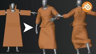 Blender: Make An Ancient Robe | Cloth Sewing Tutorial