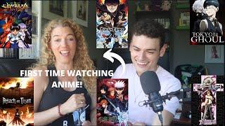 MY MOM REACTS TO ANIME OPENINGS FOR THE FIRST TIME!!