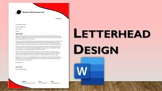 Letterhead Template Design - Make a Business Letterhead in Word | FREE Template Download