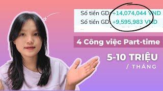 5 công việc part-time Online tại nhà 5-10tr/ tháng | Làm vào thời gian rảnh | Không cần kinh nghiệm