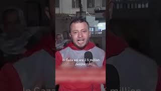 Palestinian man interrupts live broadcast, delivers message from “the heart of Gaza”