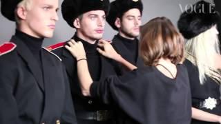 Русская топ модель Саша Лусс примеряет русскую коллекцию Ralph Lauren