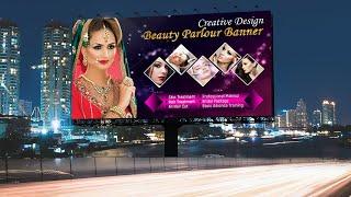 How to make beauty parlour banner design in Photoshop