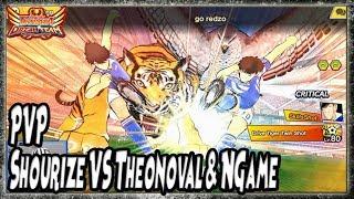 [PVP] Shourize(RED) VS Theonoval(JPN) & NGame(GREEN) - Captain Tsubasa Dream Team