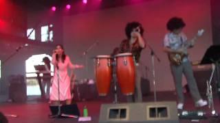 100% Poly performs Turn the Beat Around at the RiverStage in Jeffersonville,