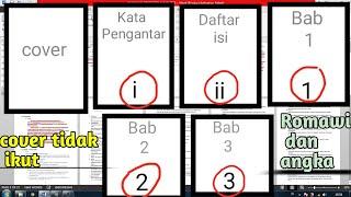 cara membuat halaman di word tetapi cover tidak ikut