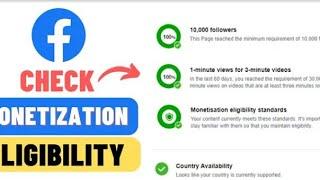 How To Check Facebook Page Monetization Eligibility On Mobile App