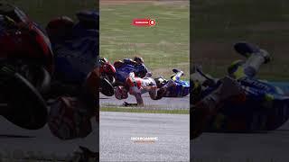 Marquez tried not to fly but this is what happened - MOTOGP Crash Compilation