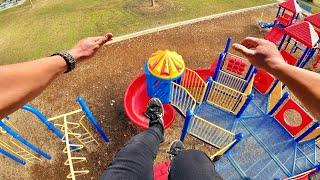 Rooftop Playground Parkour POV