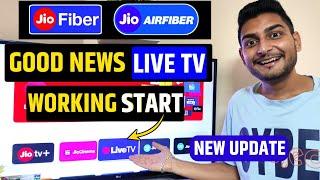 Jio Live Tv Working Start | Jio Live Tv New Update | Jio Airfiber | Jio Fiber