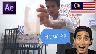 PERSPECTIVE ZACH KING MAGIC TRICK ( AFTER EFFECT )