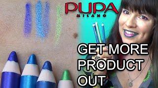 Pupa Milano Multiplay eye pencils! Swatches, review, how to sharpen!