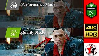 Cyberpunk 2077 Quality vs Performance Mode Xbox Series X