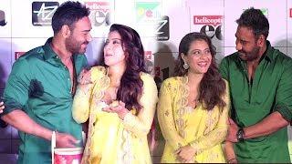 Kajol Showing LOVE & AFFECTION For Husband Ajay Devgan & Doing MASTI With Him In Public