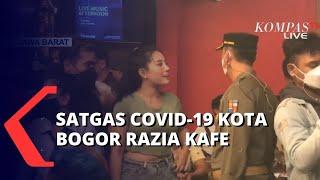 Satgas Covid-19 Kota Bogor Razia Kafe dan Tempat Hiburan Malam, Beberapa Miras Disita Oleh Petugas