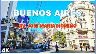 【4K】Buenos Aires Walk, Av. José María Moreno | Caballito, Parque Chacabuco BUENOS AIRES Argentina