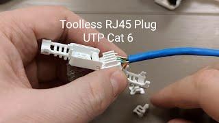  Коннектор RJ45 UTP кат. 6, неэкранированный, безинструментальный