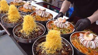أطباق المعكرونة الرائعة في مطعم شعبي | طعام الشارع الكوري