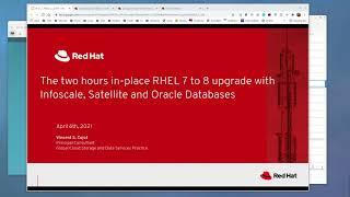 RHEL 7.9 to 8.3 using LEAPP with Infoscale, Satellite and Oracle databases