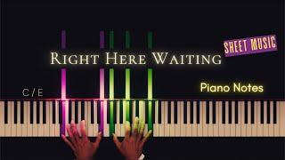 "Right Here Waiting" • Richard Marx (Piano Cover) + Chords + Sheet Music