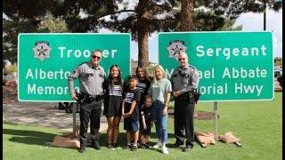 Memorial highway signs unveiled for fallen Nevada troopers