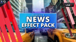 FILMORA 9.5 | NEWS EFFECT PACK | NEWS VIDEO EDITING | 125+ FREE EFFECTS TUTORIAL [HINDI]