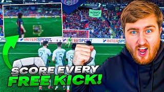 HOW TO SCORE EVERY FREE KICK IN EA FC 25! OP FREE KICK METHOD THAT WILL GET YOU EASY GOALS!