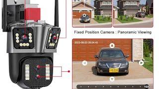 16MP 8K IP Camera Outdoor,8k PTZ camera, Security Camera, 10X Zoom, WiFi Surveillance camera