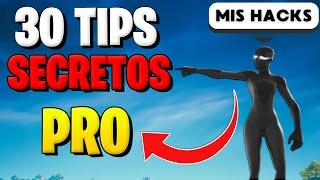 30 TIPS DE PROS que NO SABES en Fortnite | COMO MEJORAR RAPIDO