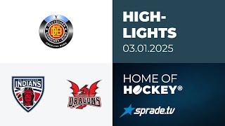 03.01.2025 - Highlights - Hannover Indians vs. Herforder Ice Dragons