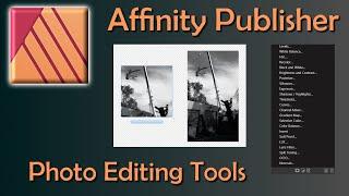 Basic Photo Editing Tools in Affinity Publisher