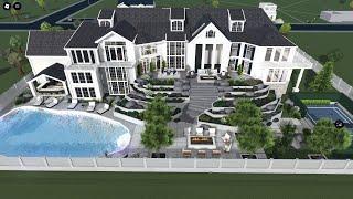 LUXURY MEGA MANSION BLOXBURG SPEEDBUILD WITH 10 BEDROOMS AND POOL