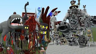 ALL ZOONOMALY MONSTERS VS ALL TREVOR HENDERSON CREATURES In Garry's Mod!