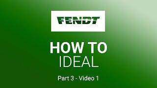 Fendt IDEAL | How-To 2021 | Part 03 | Crop settings 1/2 | Fendt