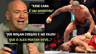 REVELOU Dana White REAGE AO NOCAUTE BRUT4L de Alex Poatan em Prochazka em COLETIVA PÓS UFC 303