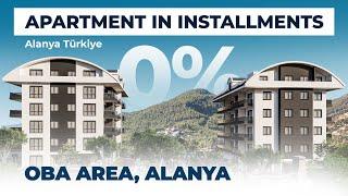 BUY APARTMENTS IN 0% INSTALLMENTS! Apartment in Oba, Alanya Turkey. Investment in real estate